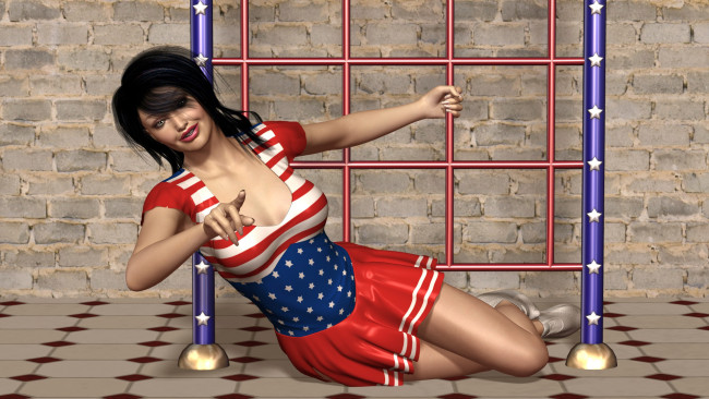 Обои картинки фото 3д графика, people , люди, взгляд, девушка