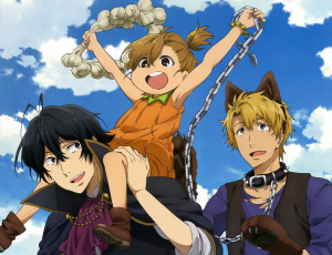 Картинка аниме barakamon девочка парни