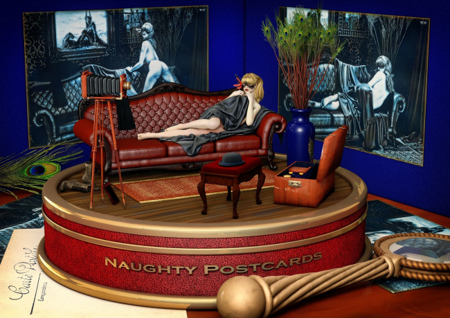 Обои картинки фото 3д графика, люди , people, девушка, фон, взгляд