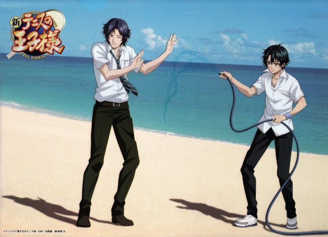 Обои картинки фото аниме, prince of tennis, парни