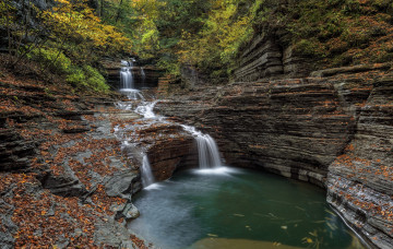 Картинка природа водопады река водопад лес