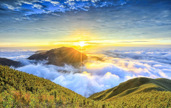 Обои картинки фото природа, восходы, закаты, рассвет