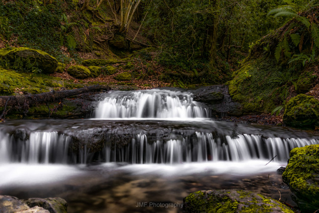 Обои картинки фото природа, водопады, водопад, река, лес