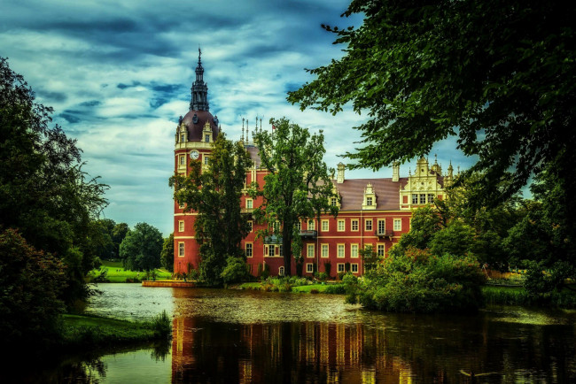 Обои картинки фото schloss bad muskau польша, города, замки польши, schloss, bad, muskau, польша