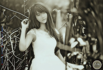 Картинка календари компьютерный+дизайн природа девушка азиатка