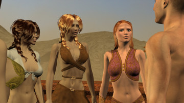 Картинка 3д+графика фантазия+ fantasy фон взгляд девушки