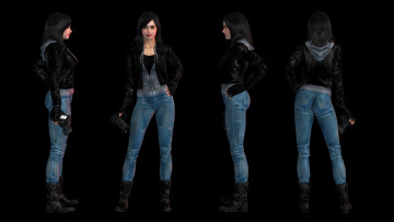 Картинка 3д+графика люди+ people взгляд фон девушки