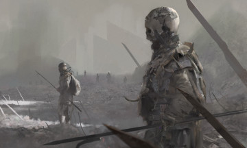 Картинка фэнтези нежить фон скелет