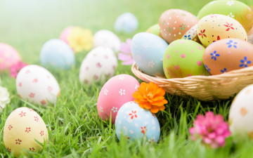 Картинка праздничные пасха фон яйца