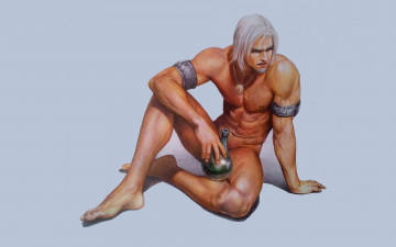 Картинка рисованное люди бутылка браслеты кулон мужчина