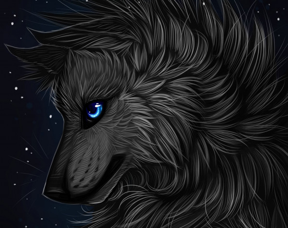 Обои картинки фото рисованное, животные,  волки, волк