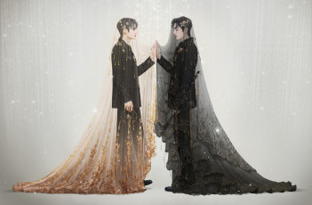 Картинка рисованное кино +мультфильмы лань ванцзи вэй усянь ткань флейта