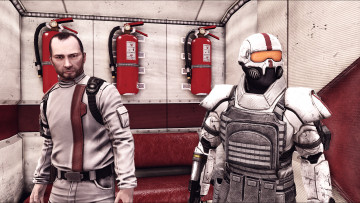 Картинка видео+игры afterfall +insanity люди лифт огнетушители