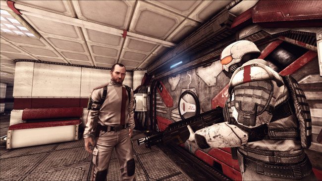 Обои картинки фото видео игры, afterfall,  insanity, люди, оружие