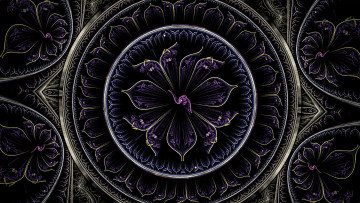 Картинка 3д+графика цветы+ flowers узор цветы