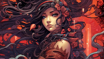 Картинка фэнтези девушки красивая девушка