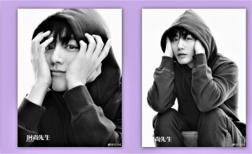 Картинка мужчины xiao+zhan актер толстовка капюшон