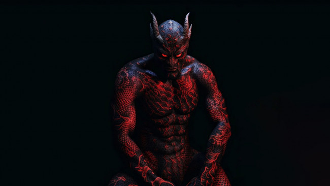 Обои картинки фото фэнтези, демоны, нейросети, графика, нейроарт, ai, art, нейронные, сети, рисунки, нейро, искусство