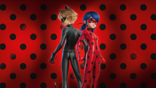 Обои картинки фото ladybug & cat noir,  awakening ,  2023 , мультфильмы,  awakening, леди, баг, и, супер, кот, пробуждение, силы, постер