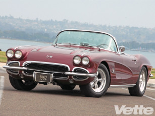 Картинка 1962 chevy corvette supercharger автомобили