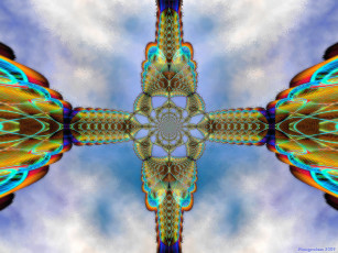 Картинка 3д графика fractal фракталы