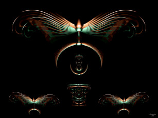 Картинка 3д графика fractal фракталы