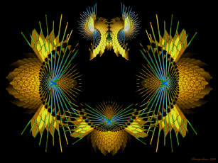 Картинка 3д графика fractal фракталы