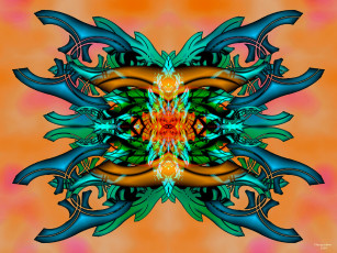 Картинка 3д графика fractal фракталы