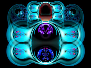 Картинка 3д графика fractal фракталы