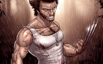 Картинка росомаха рисованные комиксы comics злой люди икс комикс x-men wolverine