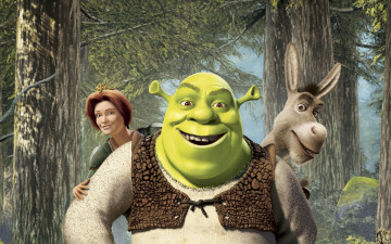 Картинка шрек мультфильмы shrek осел