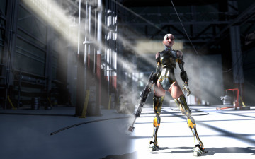 Картинка 3д графика creatures существа industrial garage