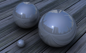 Картинка 3д графика шары