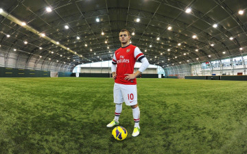 Картинка спорт футбол полузащитник arsenal football club the gunners канониры джек уилшир jack wilshere мяч