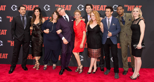 Обои картинки фото разное, знаменитости, kaitlin, olson, melissa, mccarthy, sandra, bullock, paul, feig