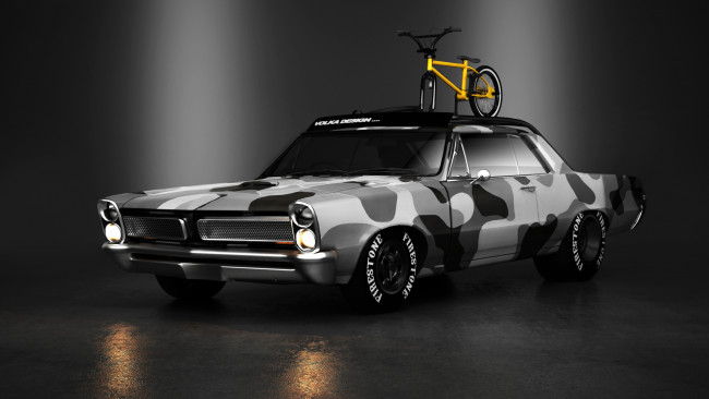 Обои картинки фото автомобили, 3д, велосипед, автомобиль