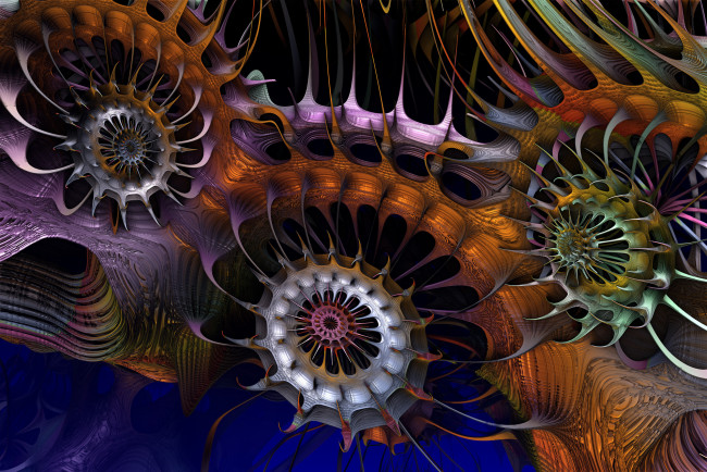 Обои картинки фото 3д, графика, fractal, фракталы, цвет, узор, фон
