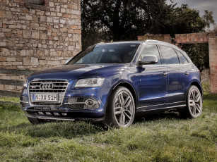 Картинка автомобили audi синий 8r au-spec tdi sq5