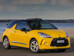 Картинка автомобили citroen cabrio ds3 citroеn au-spec желтый