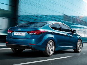 Картинка автомобили hyundai синий 2014г md elantra