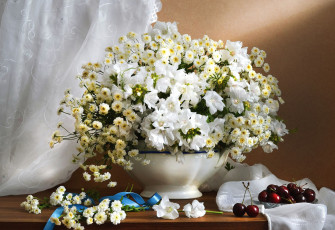 Картинка цветы букеты +композиции белый