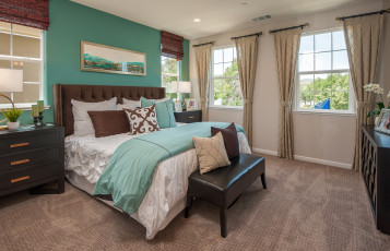 Картинка интерьер спальня кровать