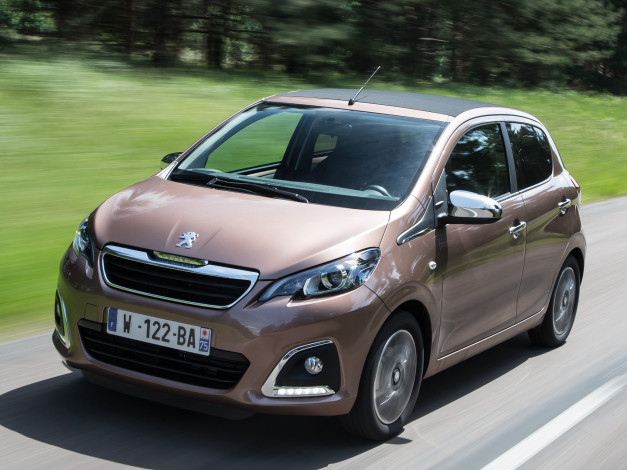 Обои картинки фото автомобили, peugeot, 2014г, 108, top, 5-door