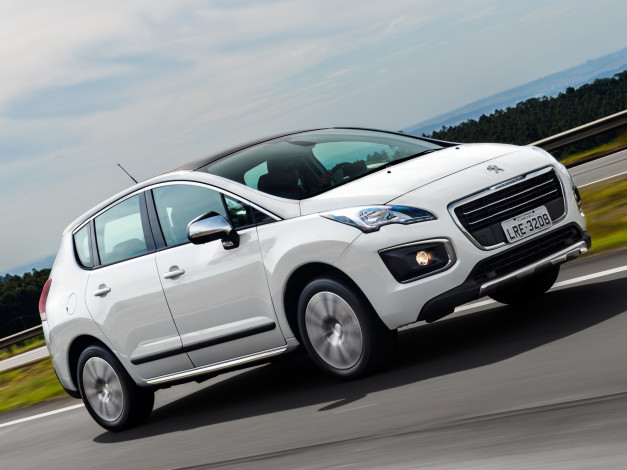 Обои картинки фото автомобили, peugeot, светлый, 2013г, 3008