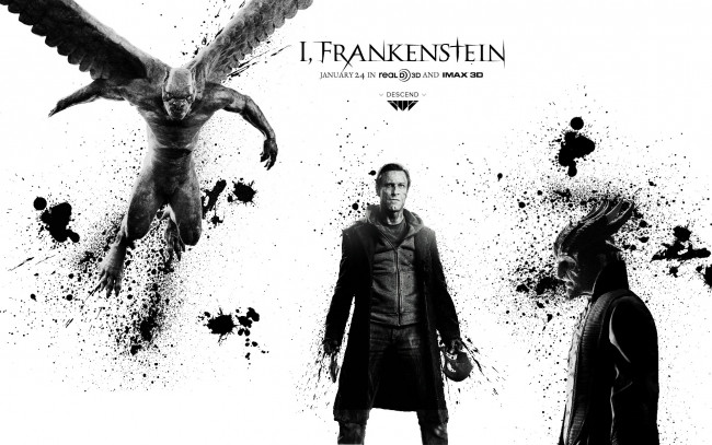 Обои картинки фото кино фильмы,  frankenstein, мистика, ужасы, хоррор, франкенштейн, Я, frankenstein, i