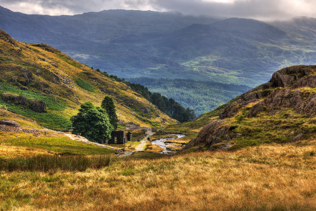 Обои картинки фото природа, горы, пейзаж, сноудония