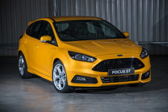 Картинка автомобили ford 2015г желтый za-spec st focus