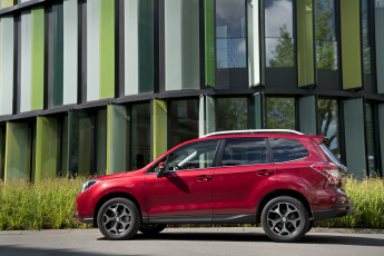 Картинка автомобили subaru forester 2-0d sport 2014г красный