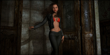 Картинка 3д+графика люди+ people фон девушка взгляд