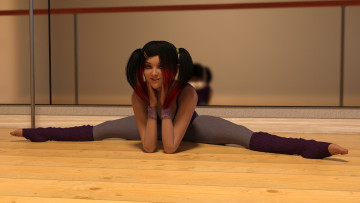 Картинка 3д+графика люди+ people фон взгляд девушка